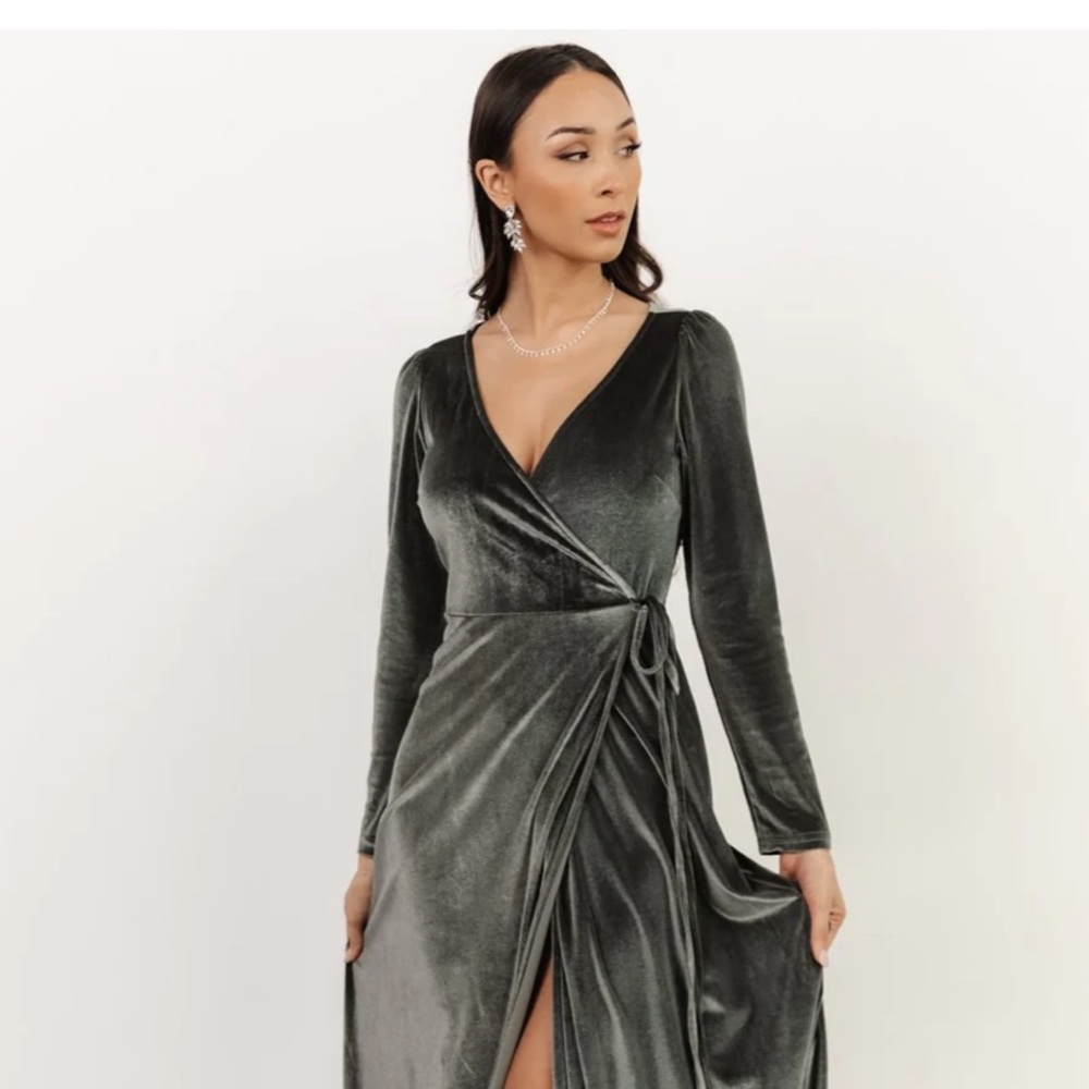 Baltic Born Esmerelda dress in Eucalyptus - M